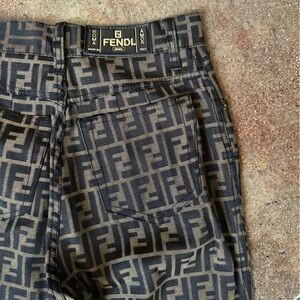 VINTAGE FENDI ZUCCA PRINT PANTS